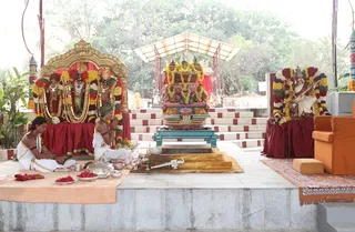 Rudra Homa at the Temple
