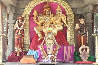 Sri Nithyanandeshwara Temple at the Bidadi Ashram - Sri Nithyanandeshwara, Nithyanandeshwari, Swyambu Linga, Bhoga Murthi of Devi, Kapila Muni and Bhagavan Sri Nithyananda Paramashivam