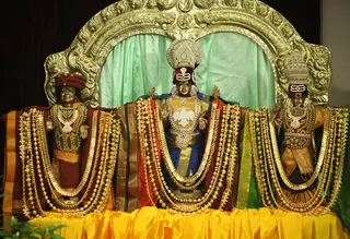Utsava Deity - Sri Nithyanandeshwara, Nithyanandeshwari and Bhagavan Sri Nithyananda Paramashivam