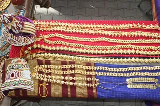 Gold coated articles used in Deities alankaras