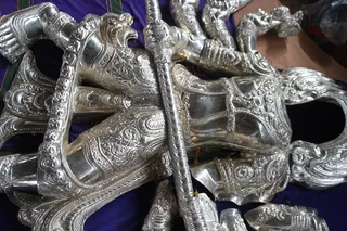 Silver Kavacham used in kala Bhairava's Alankara