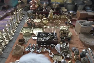 Brass vessel sets used in Aarthi and Pujas