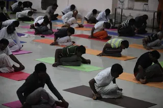 Yoga session for NKY Participants