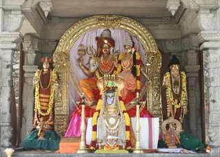 Sri Nithyanandeshwara Temple at the Bidadi Adheenam