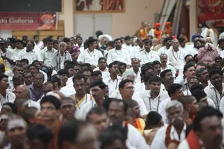 Devotees gathered on the auspicious occasion of Maha Shivaratri