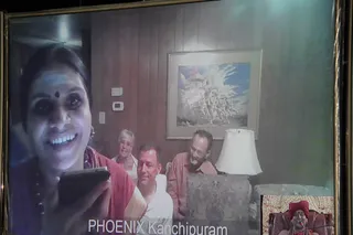e-Kalpataru Darshan to devotees of Phoenix, USA by Paramahamsa Nithyananda over 2 way video conferencing