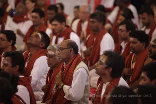 Participants experiencing the Advaitic space