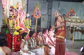 Vaduga Puja performed by the head priest