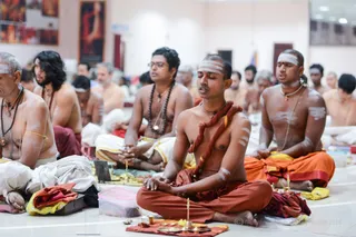 Guru Puja and Shiva Puja are performed every morning by all residents of Bengaluru Aadheenam - connecting to Sadashiva.