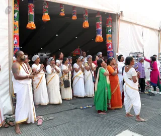 Afternoon procession with the Deities
