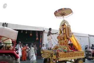 Afternoon procession with the Deities