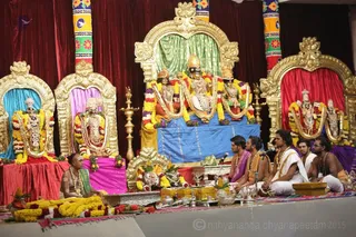 Beautiful, ancient tradition of celebrating Celestial Marriage of Meenakshi and Sundareshwara
