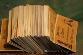 Mantra cards for the Shiva Deeksha participants