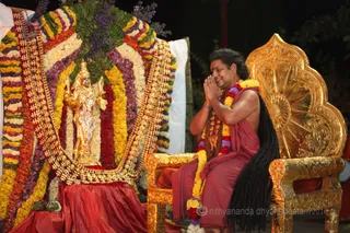 Sri Vidya Homa at Nithyanandeshwara Swayambhu Temple.