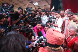 His Holiness allowed the media to report on the events by personally describing all the camp will offer such as free medical unit, free anna dhan/sattvic meals and free access to the Temple.