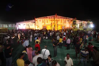 Nithyanandeshwara Devastanam Ujjian, Kumbh Mela camp Tens of thousands are still pouring into the camp daily to see the beautiful Temple and Deities