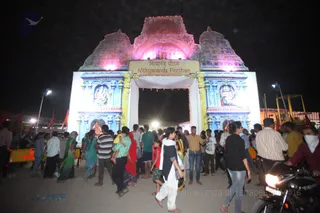 Tens of thousands are still pouring into the camp daily to see the beautiful Temple and Deities