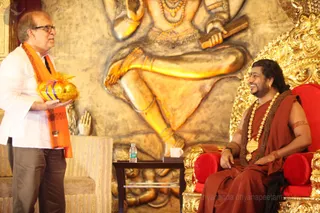 His Holiness welcomes very special guest: Rajiv Ji Malhotra