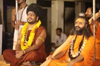 His Holiness Hosts Bhandara at Mahanirvani Ghat