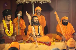 His Holiness Hosts Bhandara at Mahanirvani Ghat
