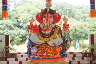 Dvajarohanam and Prana Pratishta of Ganesha