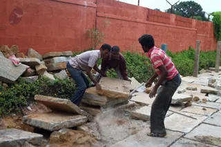 Construction around the Aadheenam