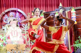 Rudrakanyas perform the sacred dances of Sadashiva, celebrating Arudra Darshan - The Cosmic Dance Sadashiva