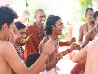 Sankirtan happened for nearly 2 hours!