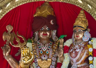 Nithyanandeshwara Sadashiva Temple Deities - Nithyanandeshwari Adi Shakti, Nithyanandeshwara Sadashiva
