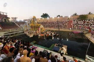 Pratyaksha Pada Puja, Rudrabhishekam and Brahmacharya Initiation