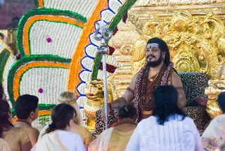 Pratyaksha Pada Puja, Rudrabhishekam and Brahmacharya Initiation