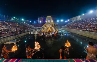 Pratyaksha Pada Puja, Rudrabhishekam and Brahmacharya Initiation