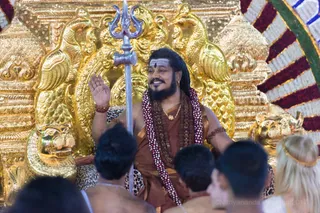 Pratyaksha Pada Puja, Rudrabhishekam and Brahmacharya Initiation