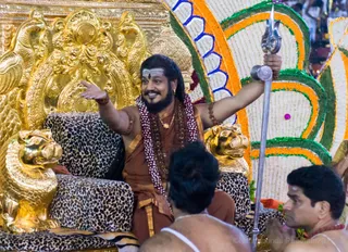 Pratyaksha Pada Puja, Rudrabhishekam and Brahmacharya Initiation