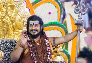 Pratyaksha Pada Puja, Rudrabhishekam and Brahmacharya Initiation