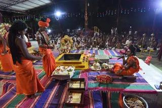 Shiva Deeksha - Homa conducted by Balasants of Nithyananada Gurukul