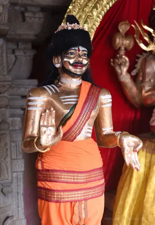 Murthy of Bhagavan Sri Nithyananda Swamiji dressed in Sadashiva Leela Alankara.