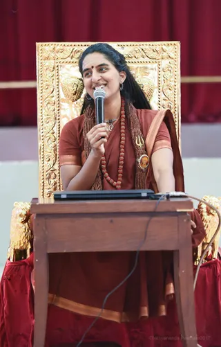 Acharya/Teacher - Shiva Deeksha preparatory session.