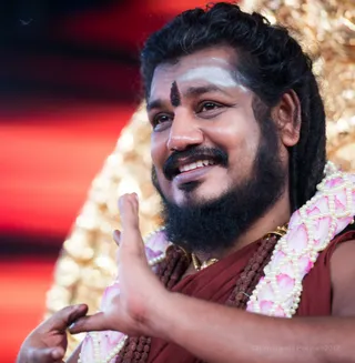 Nithyanandam Kids Program Darshan - Giving Jnananjanam to all those who come for darshan