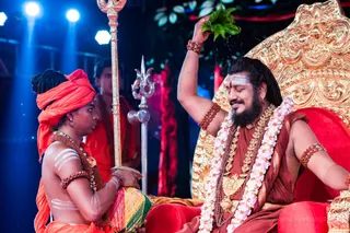 Energized water from sacred Kalasham