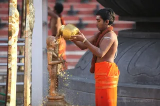 Monday Morning Rudrabhishekam - Bhagavan Sri Nithyananda Swamiji Deity