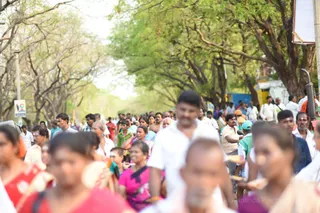 Girivalam - Is the monthly ritual of walking around the Holy Hill, Arunachala, during the full moon. Thousands make the trek and are welcome to the Tiruvannamalai Aadheenam for a free meal.