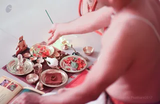 Pratyaksha Pada Puja