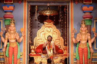 Pratyaksha Pada Puja - His Holiness graces us all in the early morning puja, connecting us to His space of Sadashiva.