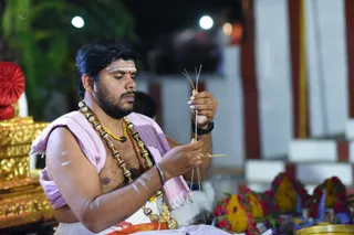 Shiva Deeksha initiation - Puja and Homa begins