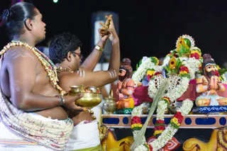 Shiva Deeksha initiation - Calling the Divine energies to the Kalasha Tirtha