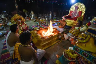 Shiva Deeksha initiation - Homa fire