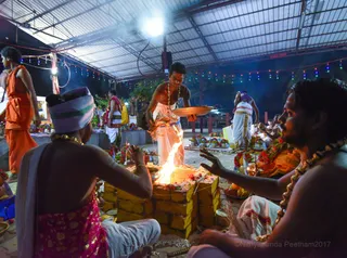 Shiva Deeksha initiation - Homa fire