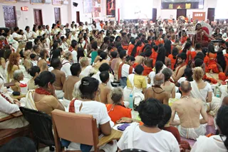 During this Mandala Process, His Holiness was sending more materialized items through participants!