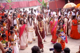 Guru Purnima celebrations begin with the grand procession to Nithyanandeshwara Sadashiva temple!
